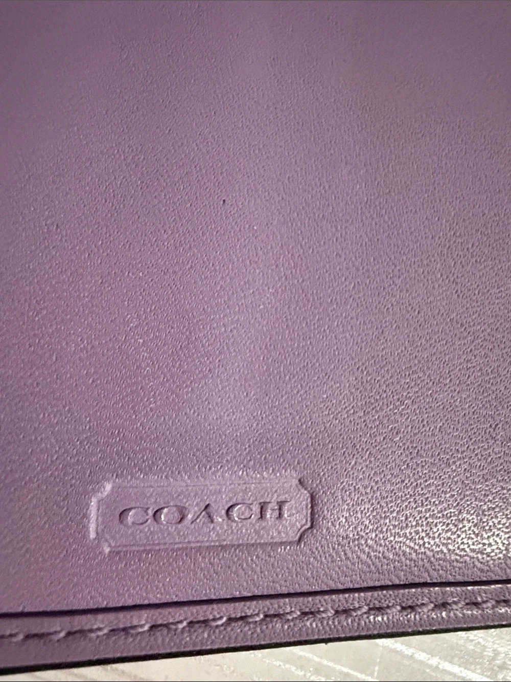 vintage Coach Hamptons black leather wallet with matching check holder